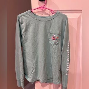Girls' skiing Long-Sleeve Pocket Tee